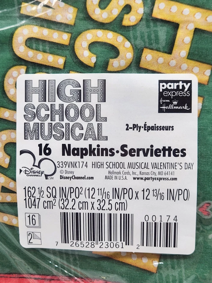 High School Musical Happy Valentine's Day Party Paper Luncheon Napkins 16 - Image 4 of 4