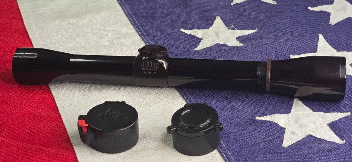 Leupold M8 4x 28mm Rifle Scope Gloss Black Pre-1974 Crosshair