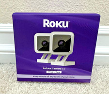 Roku Indoor Camera for Home Security, 2-Pack - Wired Security Camera with 1080p