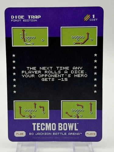 2026 Bo Jackson Battle Arena Tecmo Bowl Play #PL26 Dice Trap