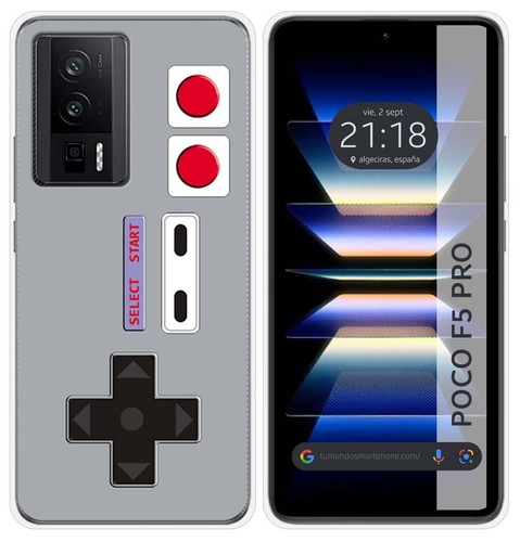 HGJTF Cover per Xiaomi Poco F5 5G (6.67 ) con [1 X Vetro Temperato Pellicola], Rotazione 360° Supporto Anello + Slim Trasparente TPU Antigraffio Morbida Silicone Custodia Case per Xiaomi Poco F5 5G