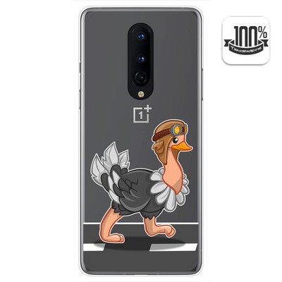 Hülle Gel Transparent für OnePlus 8 Design Strauß Muster
