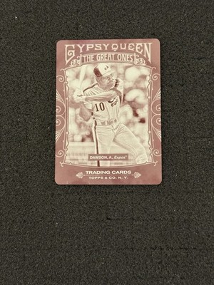 2011 Topps Gypsy Queen  #GO1 Andre Dawson 1/1 Magenta Printing Plate 1/1 HOF