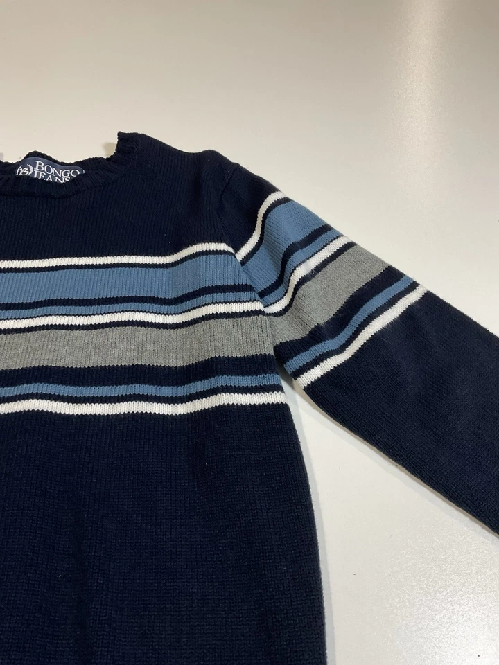 Suéter Vintage Bongo Jeans Rayas Talla M/L Patinador Grunge Y2K Foto 2 de 4