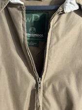 Weatherproof Garment Company Men's Kahki Short Jacket Size L Zip Up