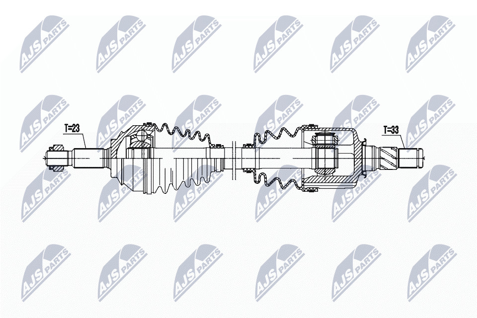 Driveshaft Front Axle Left NPW-RE-195 NTY for RENAULT ZOE - Image 6