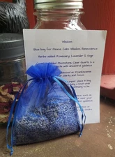 Handmade Intention Charm Bags w organic herbs & genuine crystals