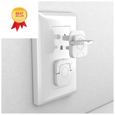 4our Kiddies Baby-Proof Outlet Covers 60 Pack - Child Safety Electric White