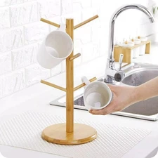 Kitchen Mug Tree Holder Coffee Cup Tea Drying Rack Stand Storage Organizer