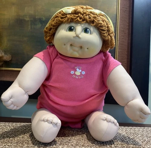 1984 Cabbage Patch Kids 18” Original Doll Baby By CORP M.N. Thomas Green Eyes