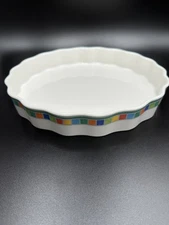 Villeroy & Boch Twist Alea Limone 11" Porcelain Quiche Baking Dish Casserole 