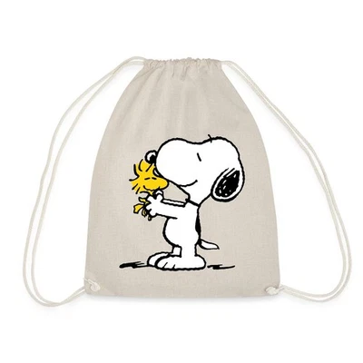 SPREADSHIRT Peanuts Snoopy Und Woodstock Turnbeutel