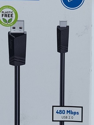 USB-Ladekabel 2.0 Kabel USB-A/Mini-USB-B 480Mbps 1,5m Schwarz 0,5A KK4