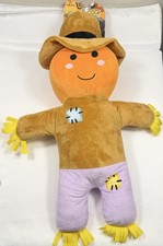 Elite Pet Spooky Woof Halloween Plush Squeaky Stuffed Dog Toy Scarecrow