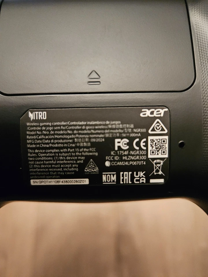 Acer Nitro Wireless game controller X1 - Bild 4 von 4