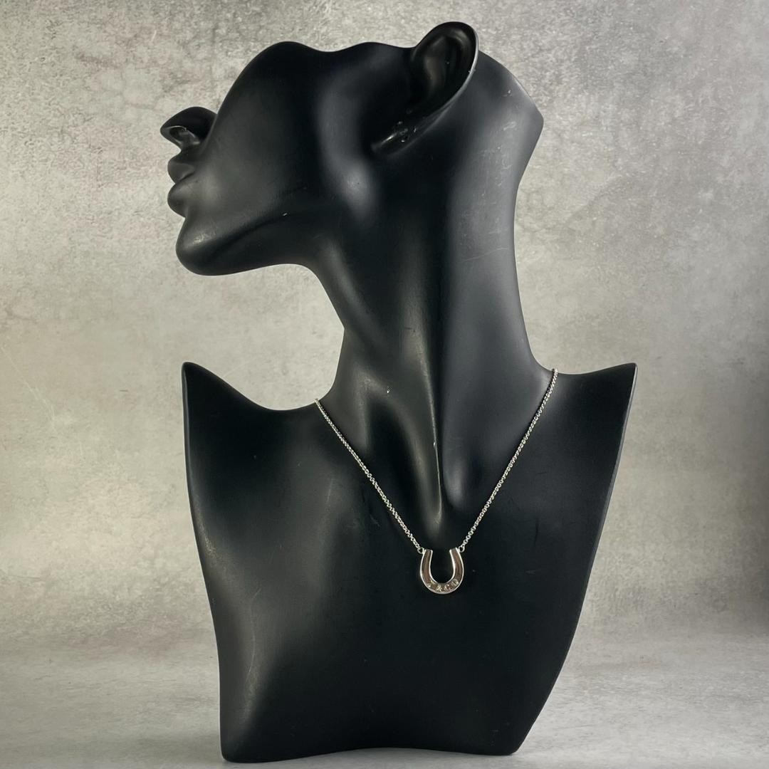 Authentic Tiffany & Co. Horseshoe Necklace Sterling Silver 
