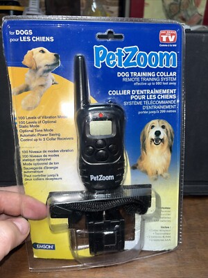 PetZoom As seen on TV Dog Training Collar Remote System Open Box