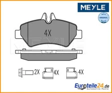 Brake pad set, disc brake Meyle 0252919019 for VW