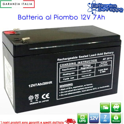 NPP NP7-12 Batteria 12V Al Piombo 7 Ah - Odin Store - Foto 4