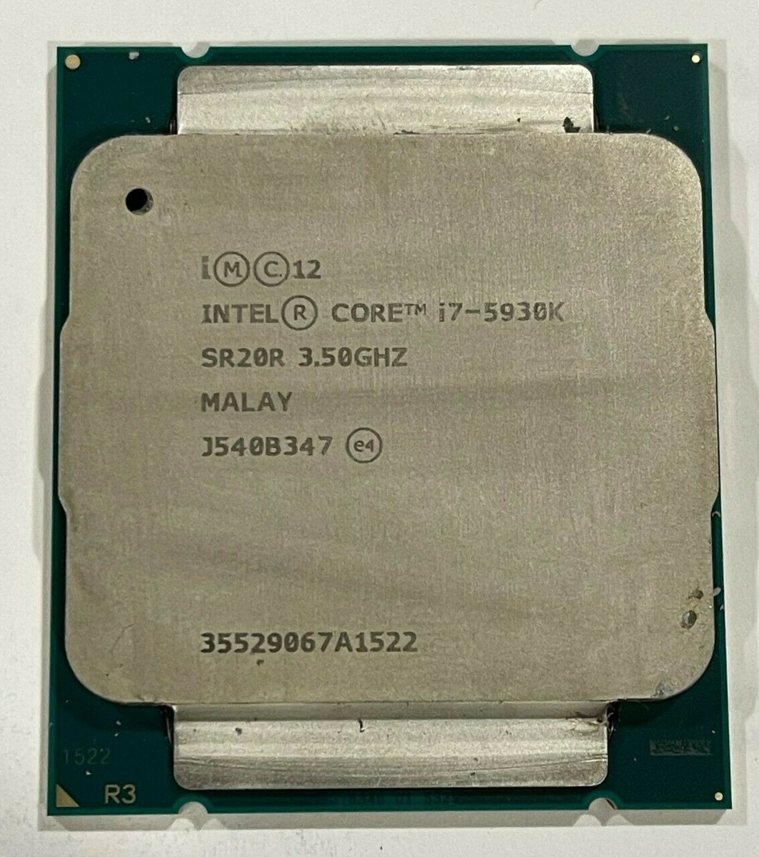 Intel Core i7-5930K Haswell-E 6-Core 3.5 GHz LGA 2011-v3 Intel Core i7-5930K Haswell-E 6-Core 3.5 GHz LGA 2011-v3