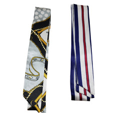 Lot of 2 Womens Neck Scarf Wrap Hair Head Tie Purse Decoration Bag Wrap 38/2" D