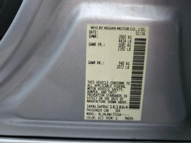 Used Engine Coolant Reservoir fits: 2016 Nissan Altima Grade A - Image 4 of 4