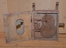 Rare seed bag counter farm primitive collectible early red paint antique tool