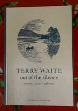 Book Paperback Terry Waite Jenny Cole Out Of The Silence Poems 2016 Signed 