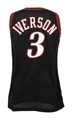 Iverson ジャージ 黒 3 NBA NEW Allen Iverson #3 - Philadelphia 76ers RETRO JERSEY