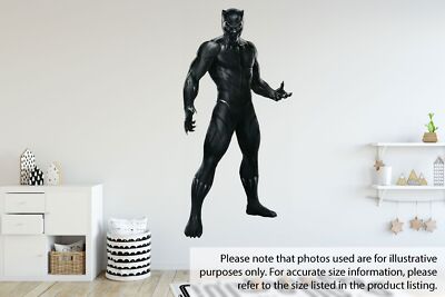 Black Panther Marvel Avengers 3D Wandaufkleber abnehmbar Kinderzimmer Vinyl