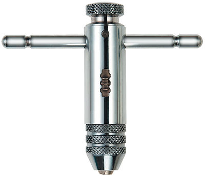 Porte-Outil Avec Knarre Nr.2 - Pour Tarauds M5 à M12 - Longueur 110 Mm - Serrage Rapide Et Pratic