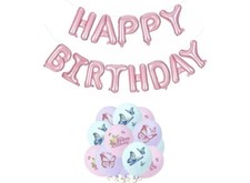 Butterfly Balloons x10 Birthday Party Decorations Latex Balloon Girls Women