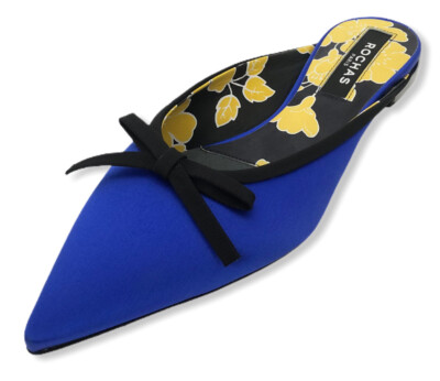 Rochas Women Shoes Size 36.5 NIB Blue Mule | eBay