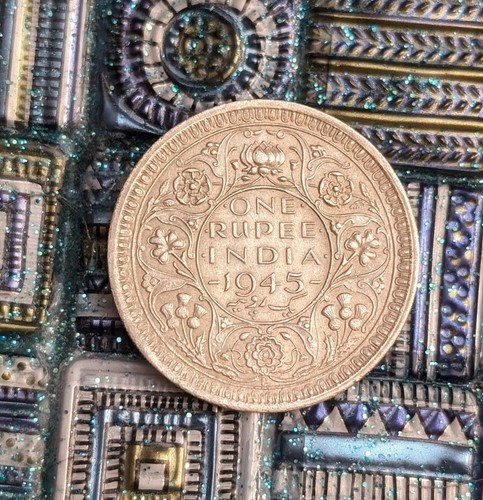 1945 British India King George VI One Rupee Rare Silver Coin BU | eBay