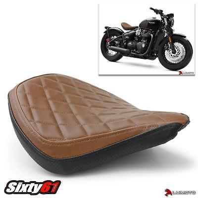 + TRIUMPH THRUXTON 2016-2019 VINTAGE MOTORCYCLE RIDER SEAT COVERS COVER LUIMOTO