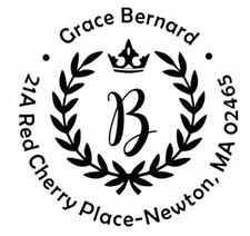 Custom Address Trodat Embosser, Hand Held Embosser, Monogram, Address Embosser