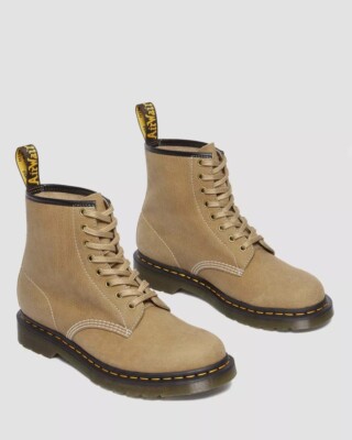 Men's Dr. Martens 1460 Tumbled Nubuck Leather Lace Up Boots, 31695439 Sizes STan