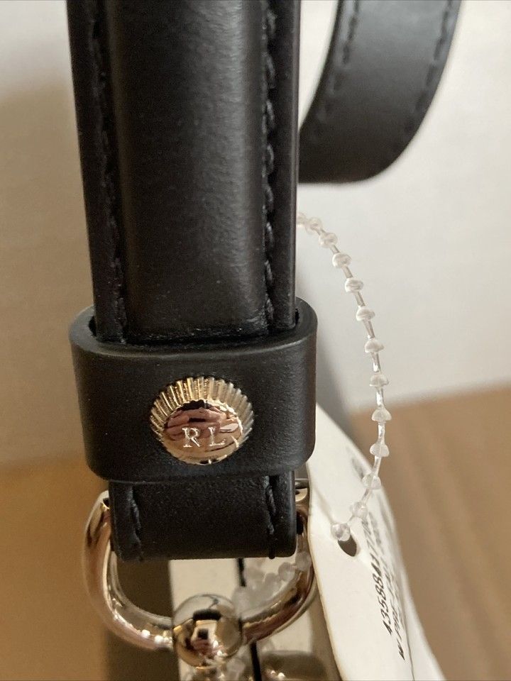 Ralph Lauren Art Deco Leather Frame Bag In Black Pre Fall 2022 eBay