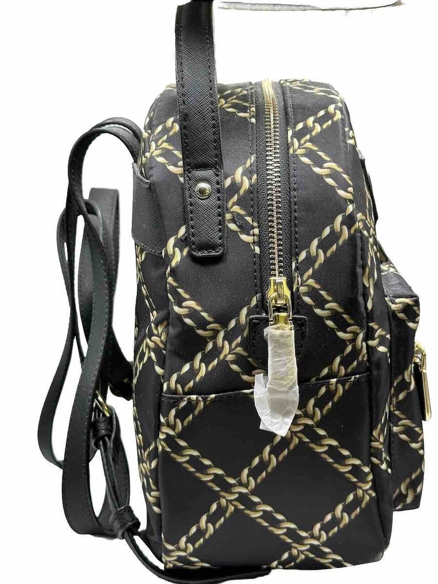 Karl Lagerfeld Paris Amour Mini Backpack Nylon Black Gold  display picture 1