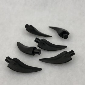 LEGO 87747 Black Barb / Claw / Horn / Tooth - Medium (x6)