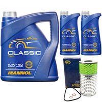 MotoröL Set Mannol Classic 10W-40 API 7 Liter + ÖLfilter FüR Mercedes T1 Bus 190