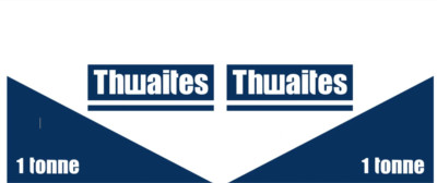 THWAITES 1 TONNE DUMPER STICKER DECAL SET | eBay UK