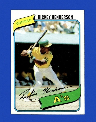 1980 Topps Set-Break #482 Rickey Henderson RC EX-EXMINT *GMCARDS*