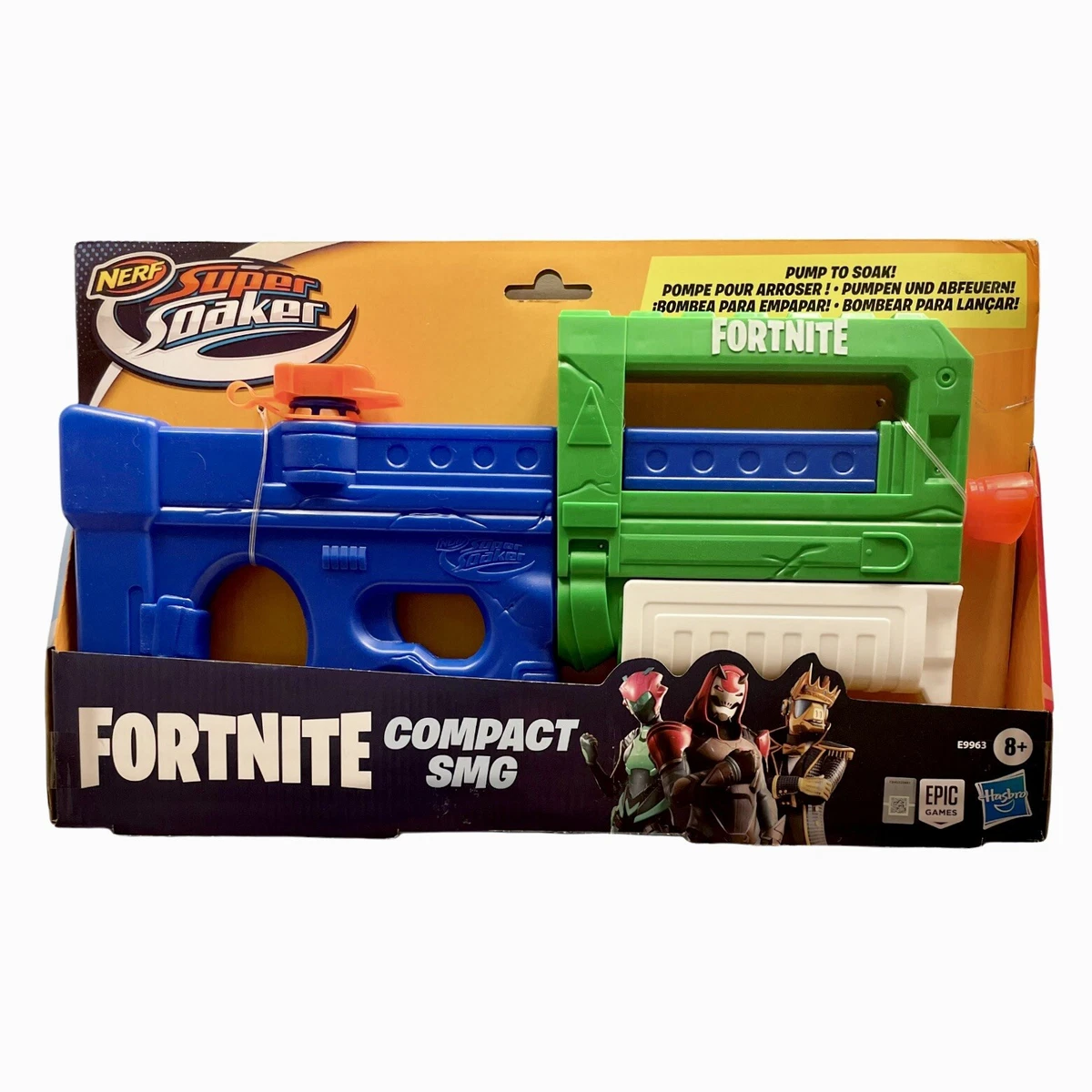 NERF Super Soaker Fortnite Water Gun Compact SMG FN Toy Water