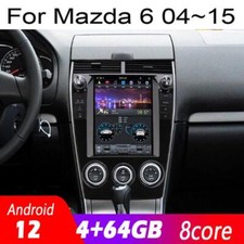10.4" Touchscreen Radio Android Gps Navigation Carplay For Mazda 6 2004 2015