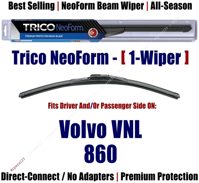 (Qty 1) Super Premium NeoForm Wiper Blade fits 2019 Volvo VNL 860