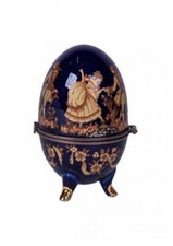 UOVO FABERGE' IN PORCELLANA PORTAGIOIE UOVO FABERGE' SOPRAMMOBILE DECORATO