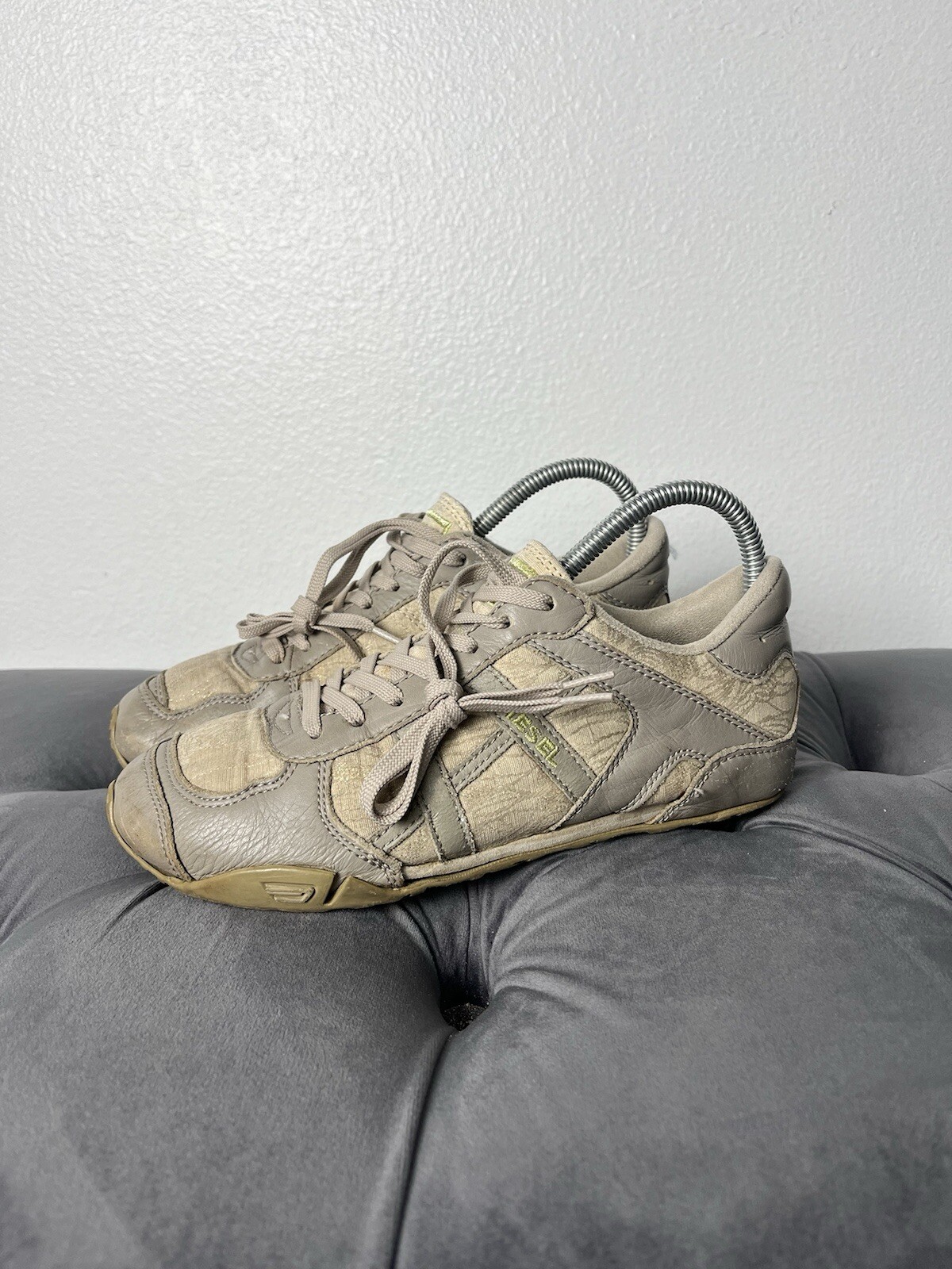 Diesel AVY Beige/Tan Shoes Women's Size 7 Athletic Archival Sneakers