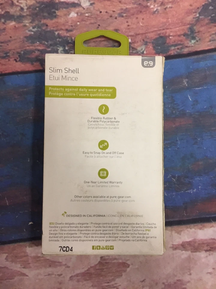 NEW PureGear Slim Shell Slim Hard Case for Google Pixel 2- Gloss Black - Image 2 of 2