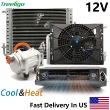 12V 12000 BTU Cool & Heat Car Air Conditioner Electric Truck AC Unit Universal